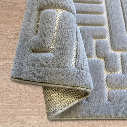 Dywan art deco 3d Dywilan Juno Lux 4 D147A l.grey  spód