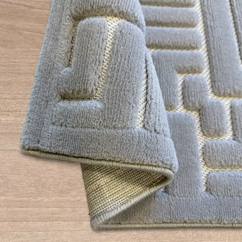 Dywan art deco 3d Dywilan Juno Lux 4 D147A l.grey  spód