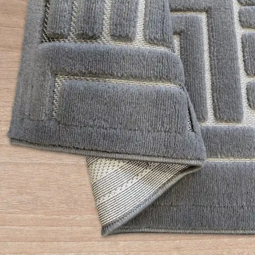 Dywan art deco 3d Dywilan Juno Lux 4 D147A grey spód