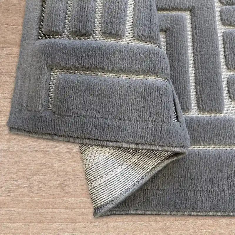 Dywan art deco 3d Dywilan Juno Lux 4 D147A grey spód