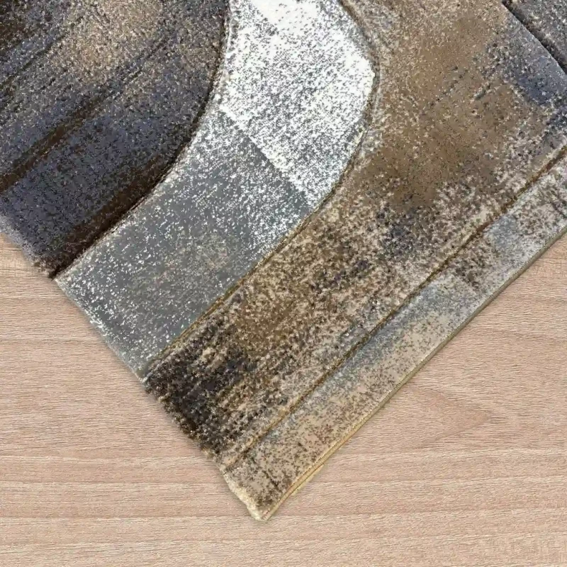 Dywan nowoczesny Dywilan Prestige E8251A brown-grey obszycie