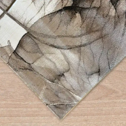 Dywan nowoczesny Dywilan Prestige 2 E826A brown-cream obszycie