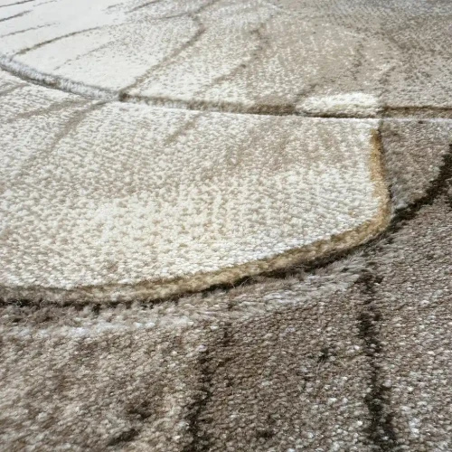 Dywan nowoczesny Dywilan Prestige 2 E826A brown-cream runo