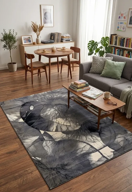 Dywan nowoczesny Dywilan Prestige 2 E826A grey aranżacja