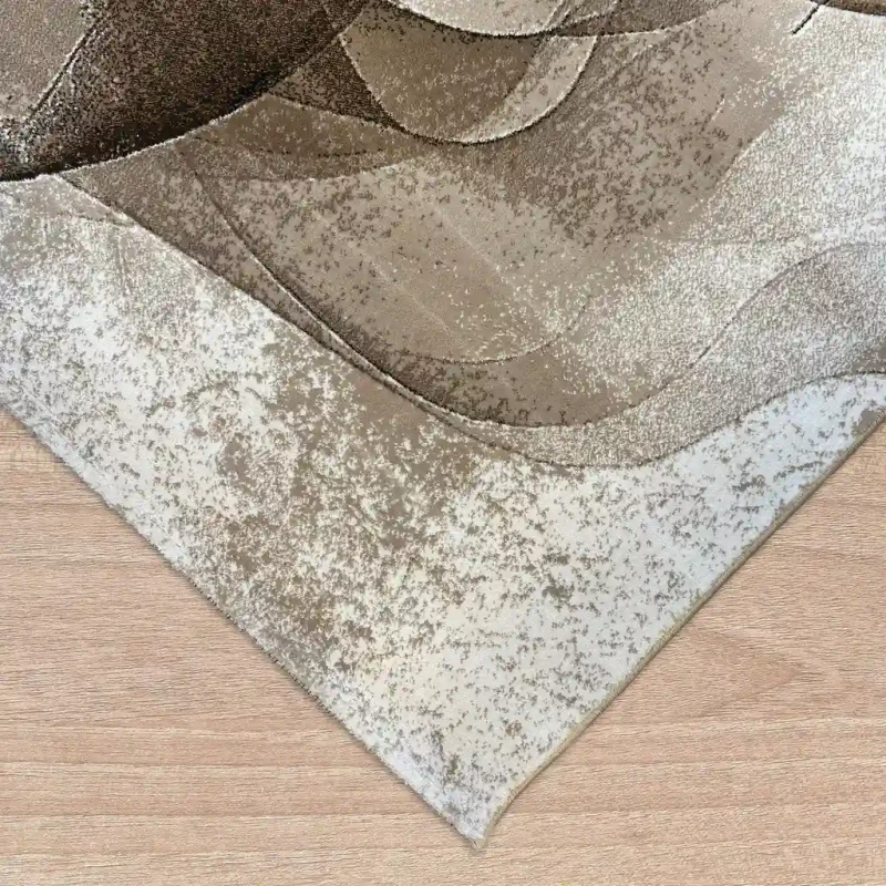 Dywan nowoczesny Dywilan Prestige 3 TE936A brown-cream obszycie