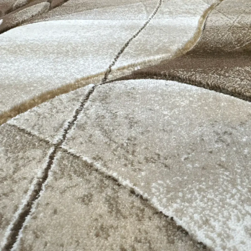 Dywan nowoczesny Dywilan Prestige 3 TE936A brown-cream runo