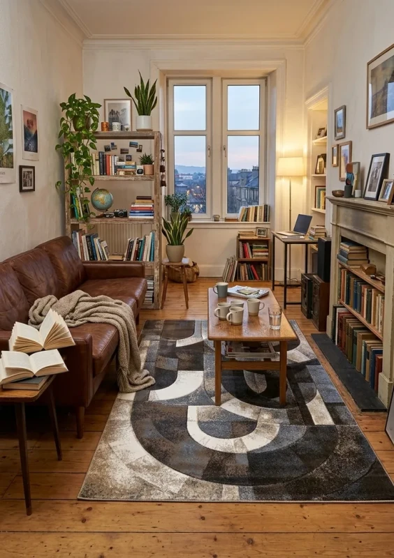 Dywan nowoczesny Dywilan Prestige 4 TE939A grey-brown aranżacja