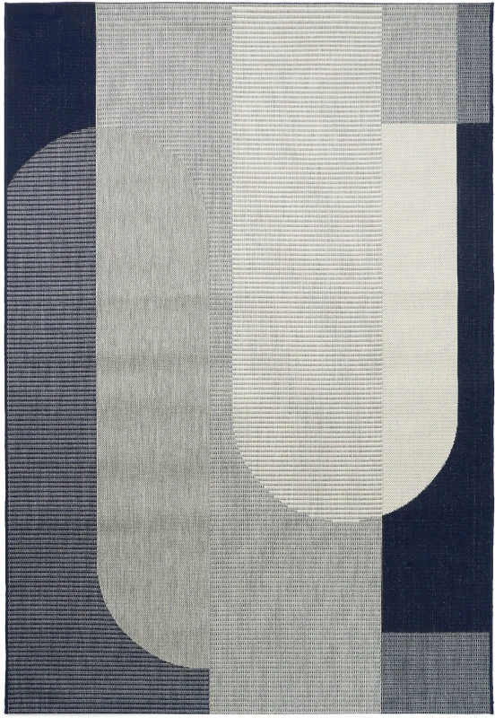 Dywan zewnętrzny Carpet Decor Outdoor/Indoor Madera szaro-niebieski