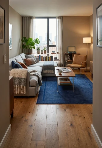 Dywan nowoczesny Dywilan Pure 2 J2659X blue aranżacja