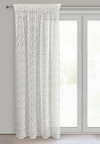 Firanka do salonu gotowa na taśmie 130x270 cm tiulowa z haftem.webp