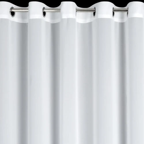 Firana gotowa na przelotkach biała.webp