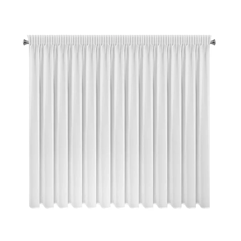 Firanka biała gładka na karnisz.webp