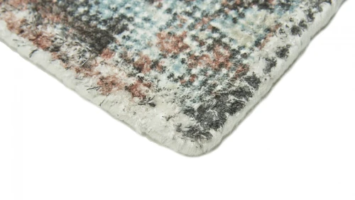 Dywan Carpet Decor Handmade Sintra teal peach - zbliżenie na róg dywanu