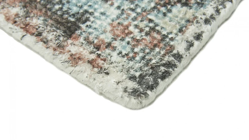 Dywan Carpet Decor Handmade Sintra teal peach - zbliżenie na róg dywanu