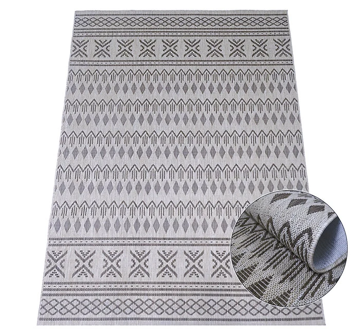 Dywan nowoczesny Eqos 0002 grey przybliżenie