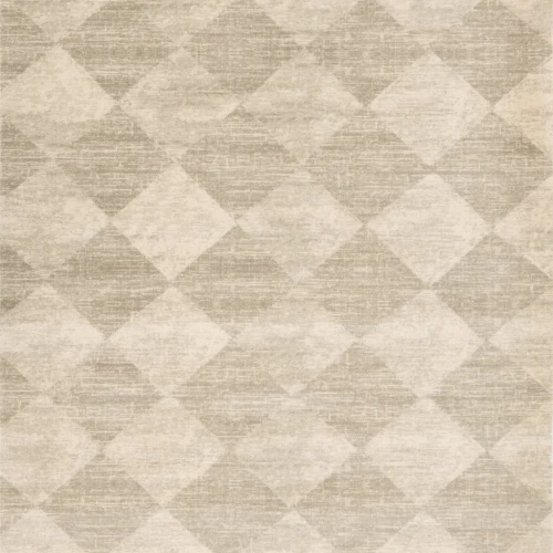Dywan wełniany kwadrat Agnella Agnus Checkered beż (binding) 