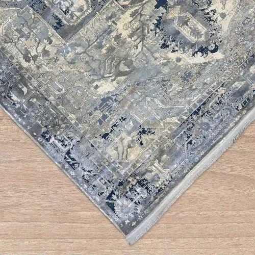Dywan tradycyjny Dywilan Ardena 5/A026AW blue/grey obszycie i frędzle