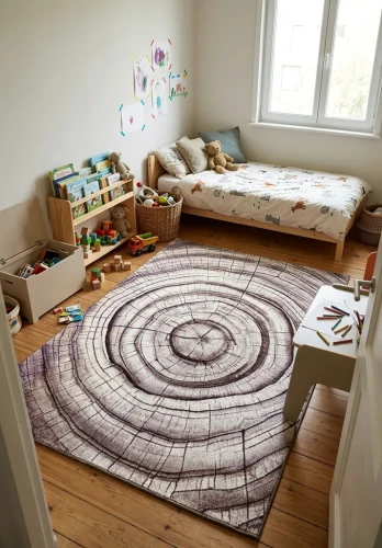 Dywan nowoczesny 3d Dywilan Luna Wood beżowy aranżacja