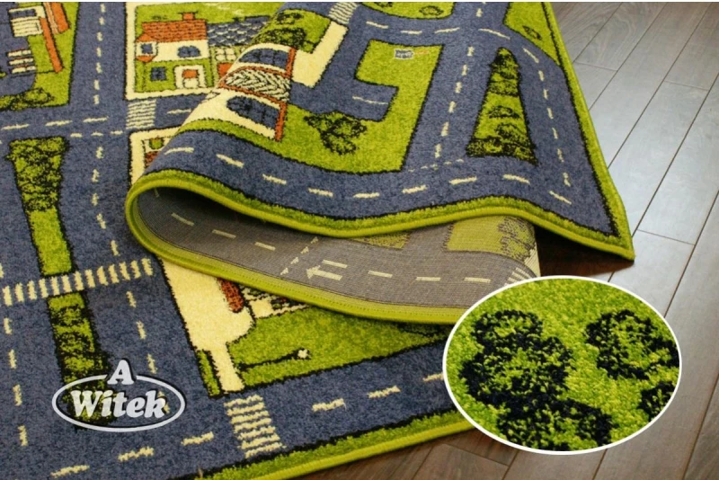 Dywan dziecięcy Weltom Weliro wzór Miasteczko Ulice Uliczki Auto - zdj. 7