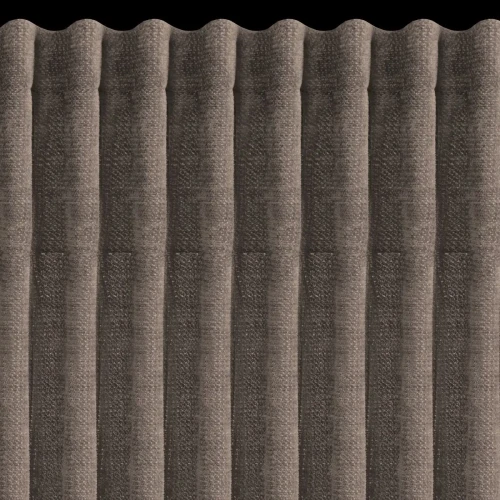Zasłona na taśmie marszczącej 140x270 cm Nilo ciemnobrązowa