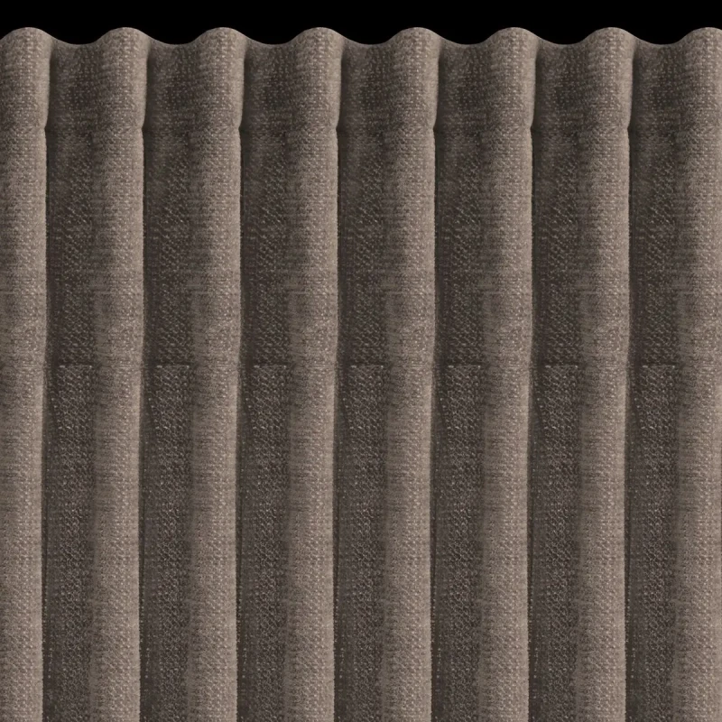 Zasłona na taśmie marszczącej 140x270 cm Nilo ciemnobrązowa