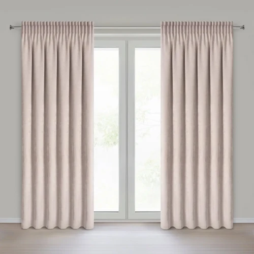 Eleganckie zasłony gotowe do pokoju Nilo 140x270 cm na taśmie różowa