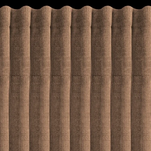Zasłona na taśmie marszczącej 140x270 cm Nilo ciemnoruda