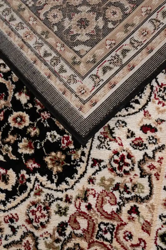 Dywan tradycyjny Diamond klasyk czarny spód