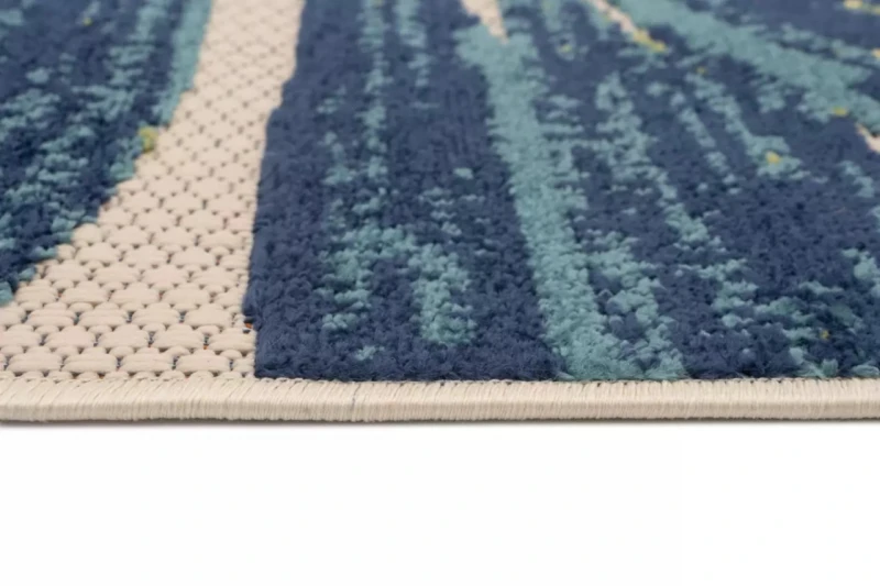 Zewnętrzny dywan 3d Patio MN85A  w liście kremowy - brzeg