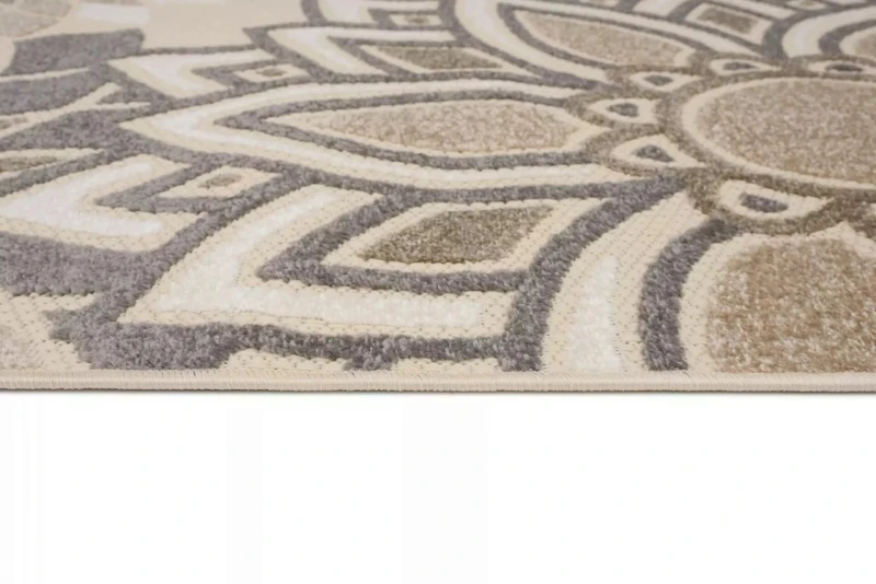 Nowoczesny, sznurkowy dywan Patio EC28C - brzeg