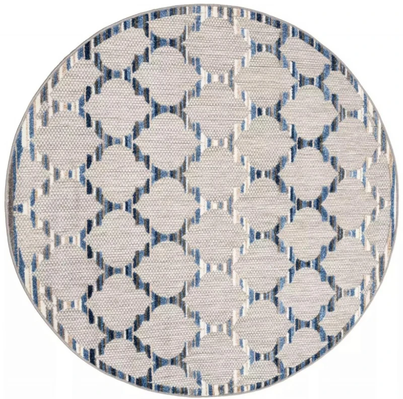 Dywan okrągły zewnętrzny ED33A Patio FGA gray