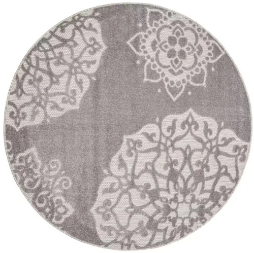 Dywan okrągły nowoczesny EC97B Patio FGA gray