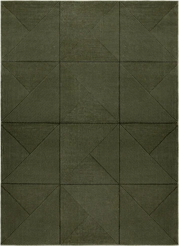 Dywan nowoczesny Aura J2624A Geometryczny zielony