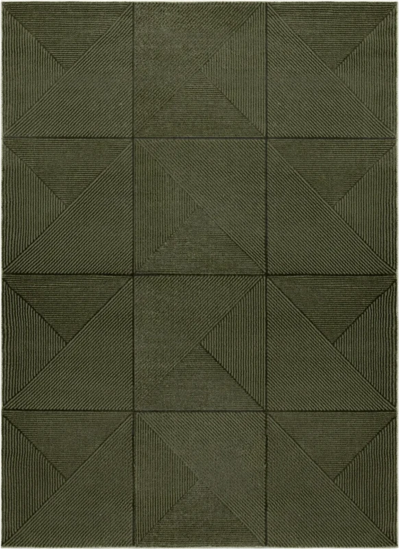 Dywan nowoczesny Aura J2624A geometryczny zielony