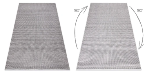 Dywan skandynawski Aura E9787 Jodełka szary błyszcząca strona