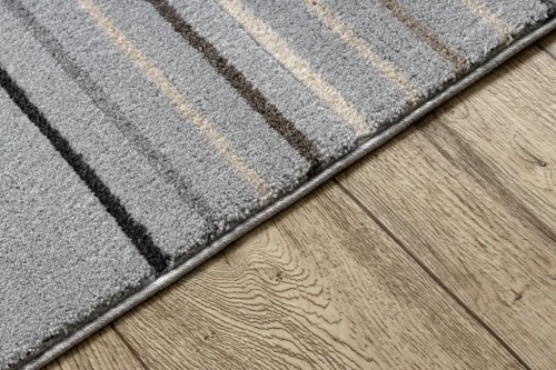 Dywan dziecięcy Kiddo 6107 geometria jasnoszary - brzeg
