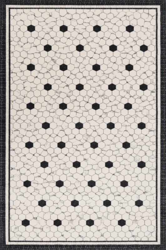 Dywan wełniany Agnella Agnus Mosaica biały (binding)
