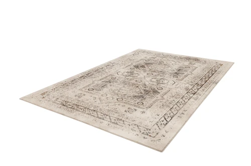 Dywan wełniany Agnella Isfahan Hestia biały rzut z boku