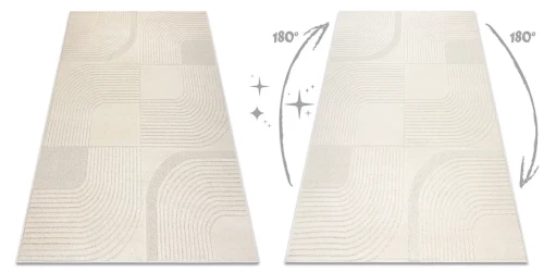 Dywan nowoczesny geometria Dune 8011 krem - połysk