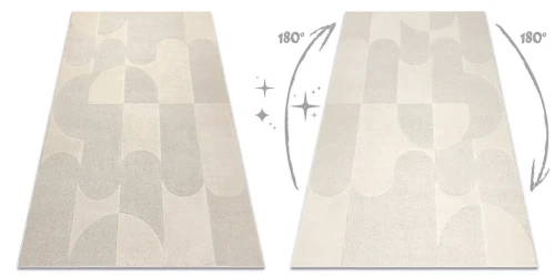 Dywan nowoczesny geometria Dune 2933 krem - połysk