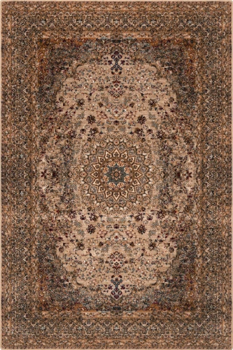Dywan wełniany Agnella Isfahan Lunara ciemny beż  