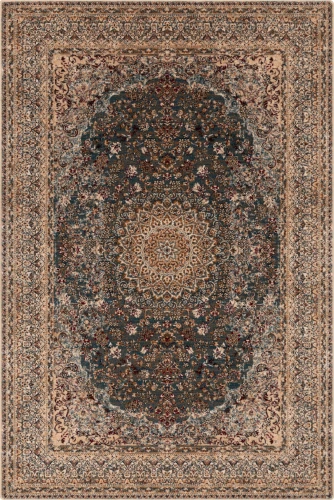 Dywan wełniany Agnella Isfahan Lunara szmaragd