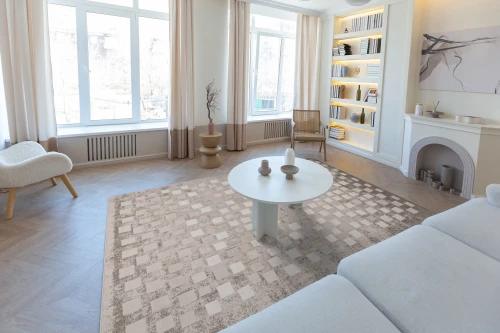 Dywan wełniany Agnella Isfahan Seter ecru aranżacja