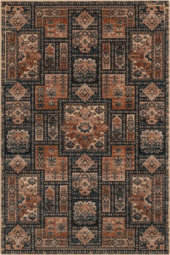 Dywan wełniany Agnella Isfahan Tekero miedziany