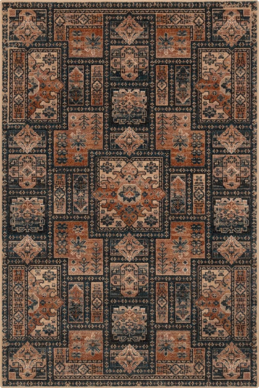 Dywan wełniany Agnella Isfahan Tekero miedziany