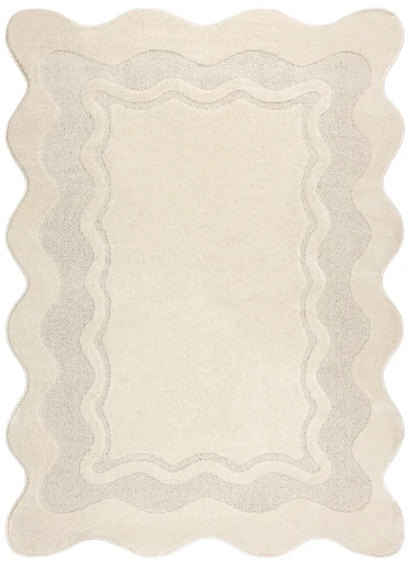 Dywan nowoczesny z ramką Dune 2879 shape krem