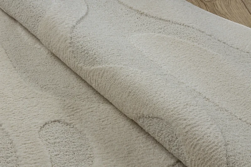 Dywan fale Dune 8083 shape krem - runo