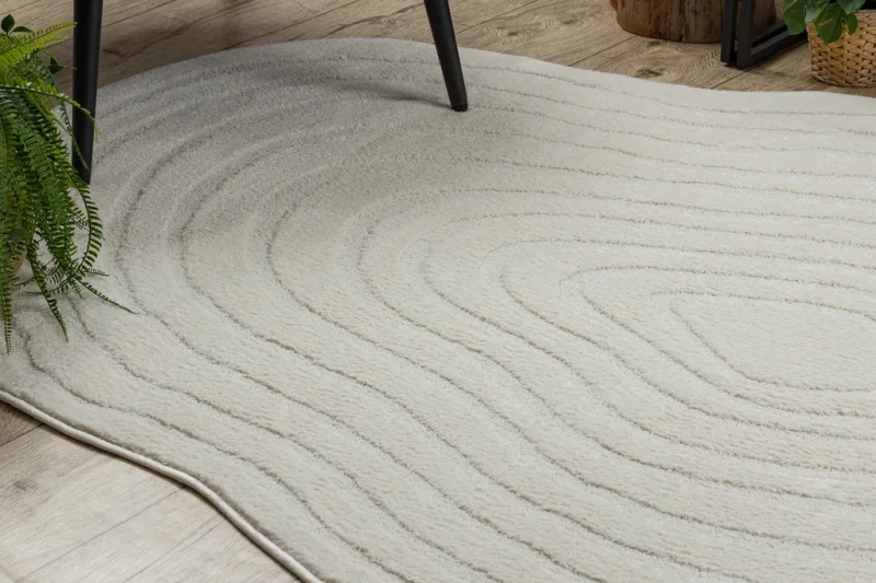Dywan strukturalny Dune 8070 shape krem - wzór