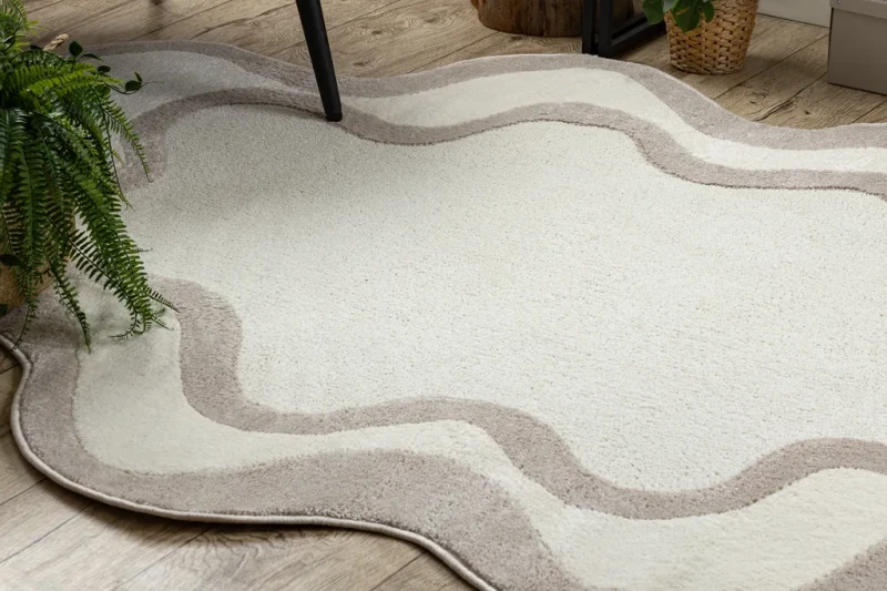 Dywan nieregularny Dune 8086 shape krem-beż - wzór