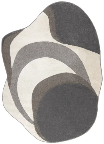 Dywan nowoczesny abstrakcja Dune 8085 shape krem-szary
